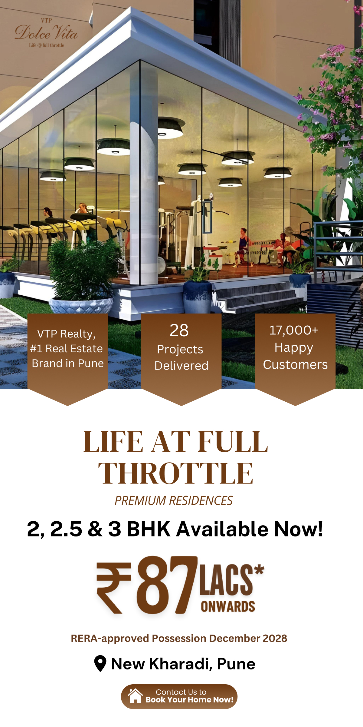 2 BHK, 3 BHK & 4 BHK luxury flats in Pune